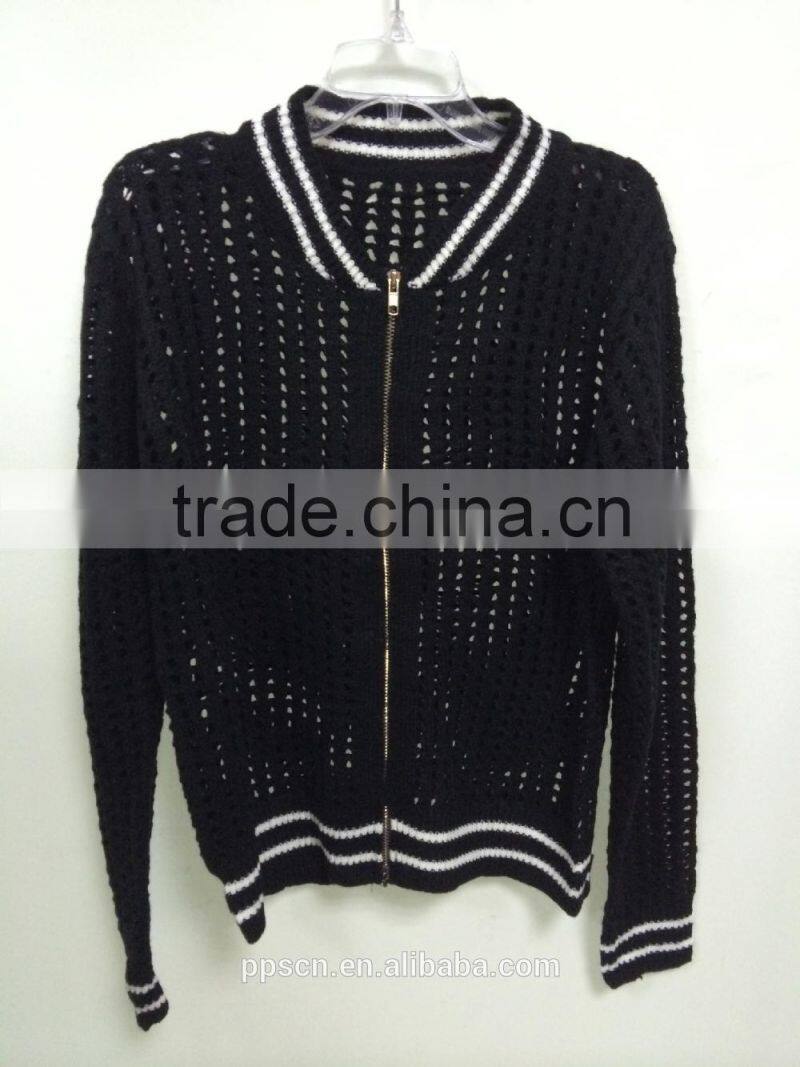 2015 CROCHET LONG SLEEVE HOLLOW CARDIGAN,WOMEN KNIT SWEATER