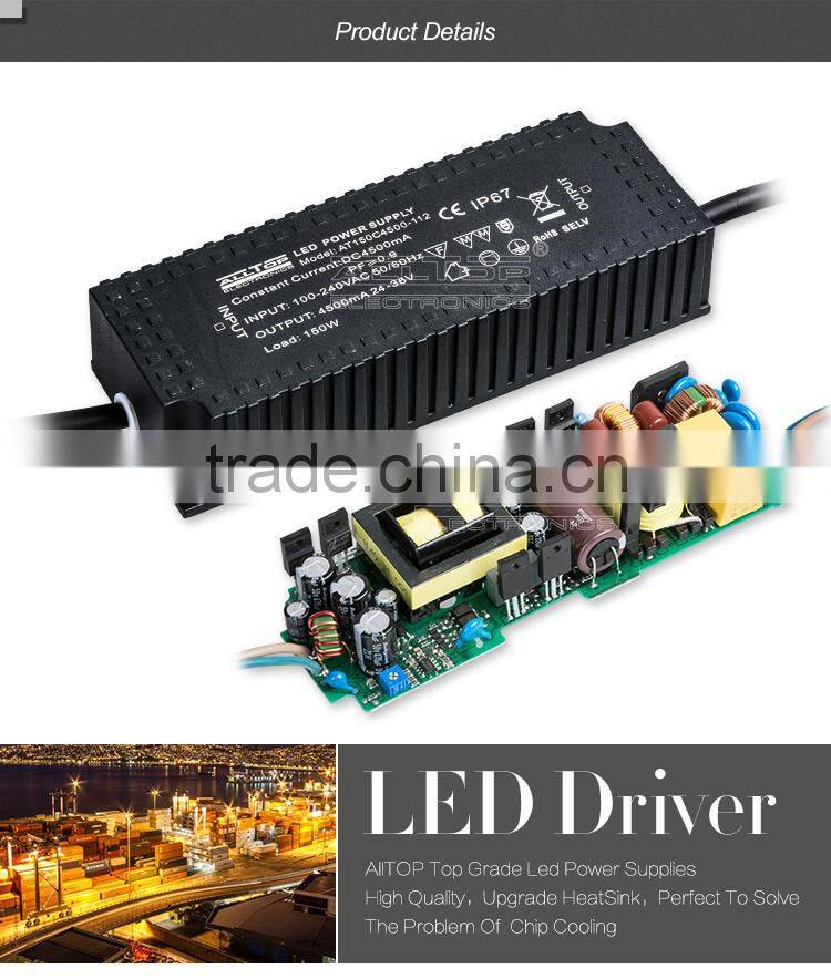 Constant current IP67 waterproof 150W 3000mA led power supply