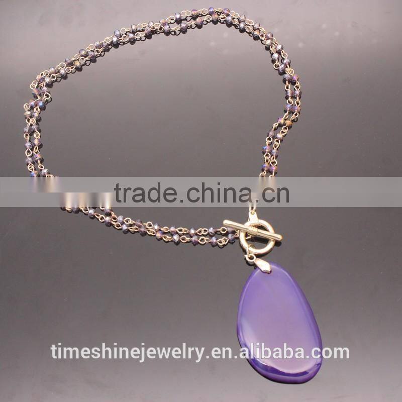 Hot Sale Big Stone Necklace Jewelry Fashion