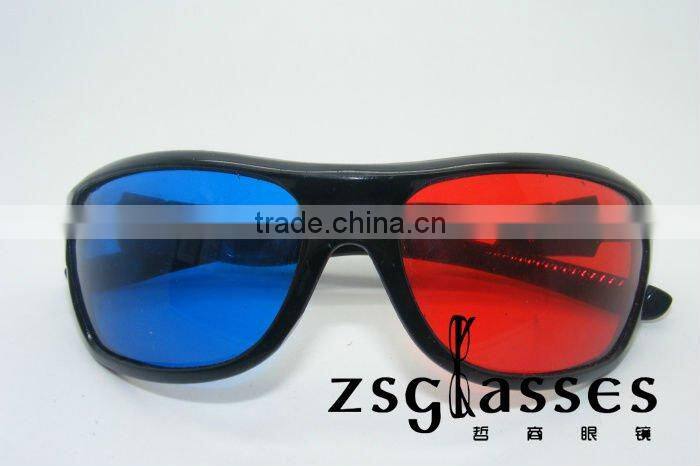 2012Cheap Promotional Free shipping 3D glasses for tv /DVD moive /film / game,red and blue 3d glasses,polarized 3d glasses