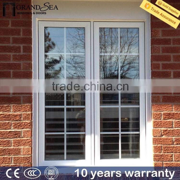 china aluminum double glazed window grills design pictures