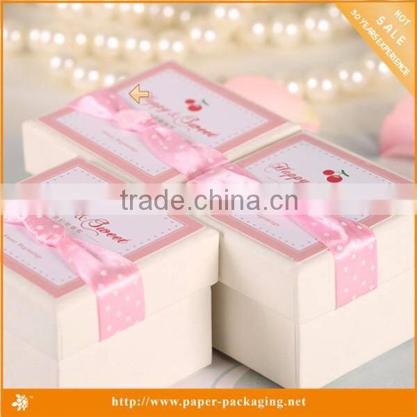 Fatory price white cardboard Wedding Invitation Box