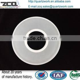 CNC Machining Fused Silica/ Quartz Part Matted / translucent/ Opaque