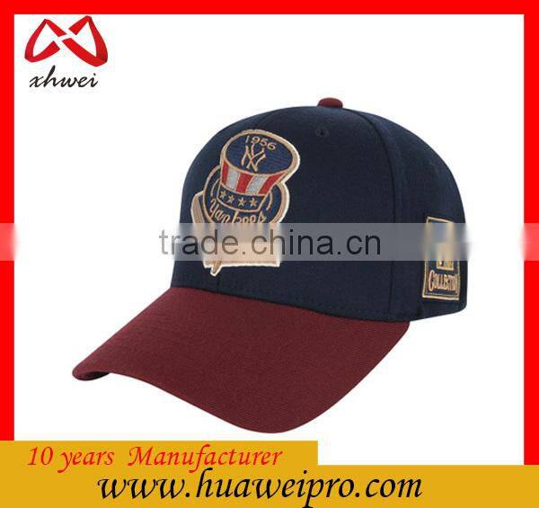 Alibaba china headwear custom 100% Cotton Baseball Cap with 3D embroidery