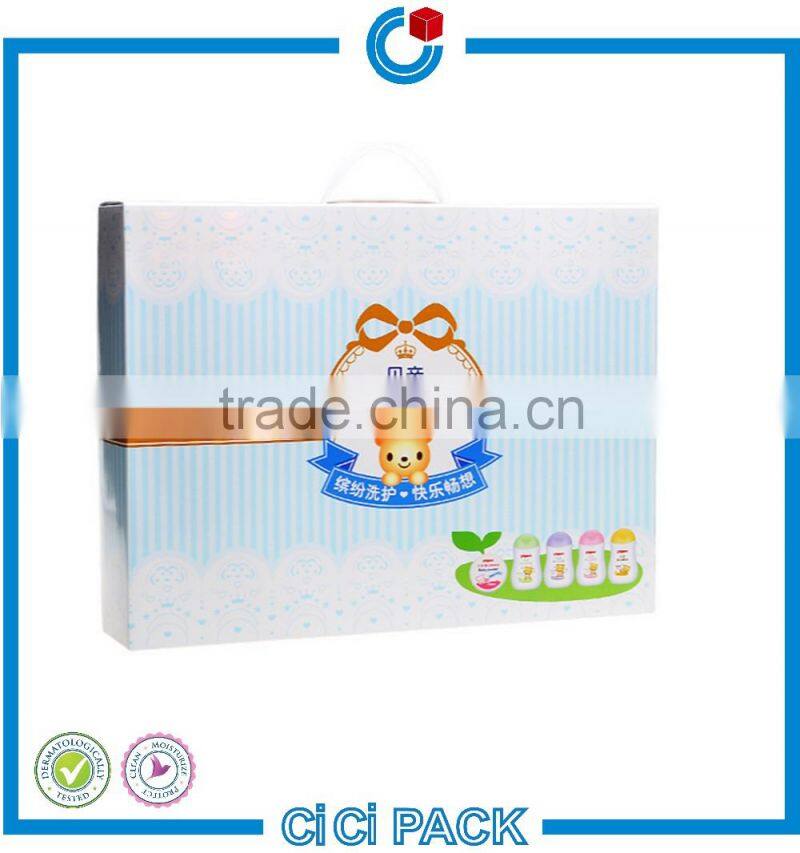coated Paper box packaging with inner tray for super crystal skin care product package