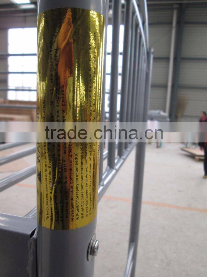 2016 heavy duty modern metal children bunk bed for home school dormitory use