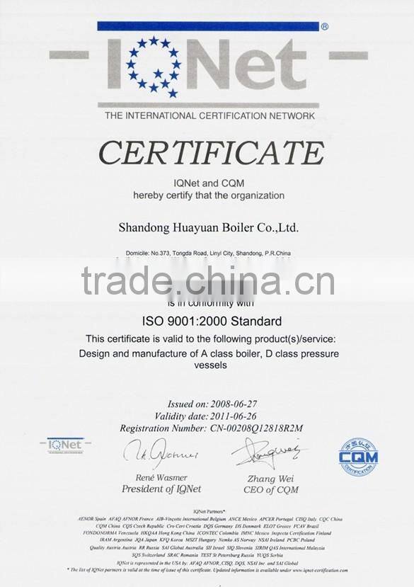 High Efficiency Solid Waste fired Steam Boiler for industry