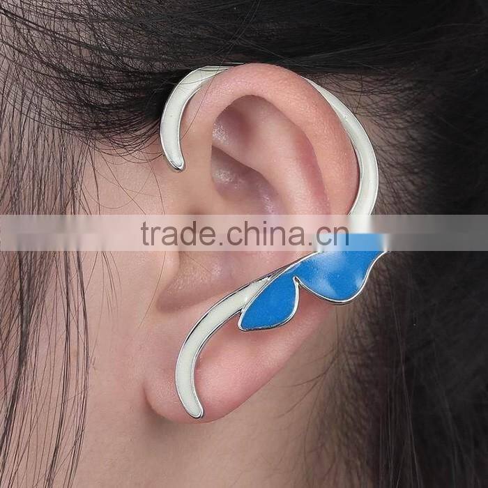 Fashion design jewelry for women butterfly beautiful cuff earring