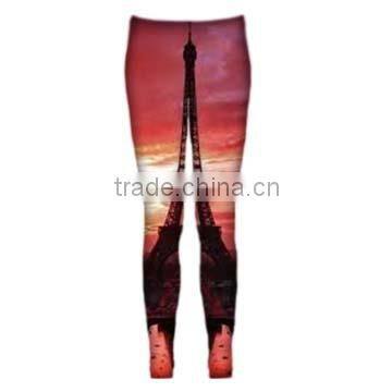 2015 custom dye sublimation fashion women sport leggings from ShenZhen manufacture