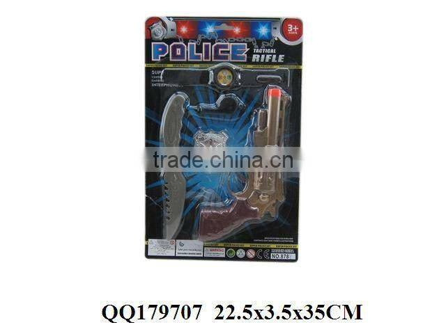 Lifelike police play set, plastic police game