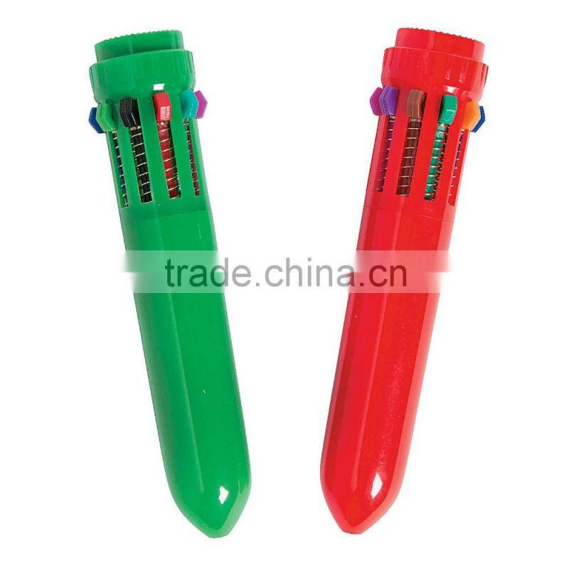 Best Selling Custom Cheap Plastic Christmas Colored Shuttle Pens Advertising Wholesale Promotional Retractable Ballpoint Pens