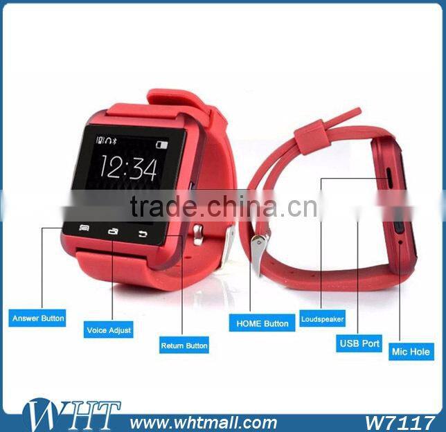 New Product Sport Water Resistant Bluetooth Android Smart Watch U8 for Smart Phone