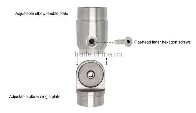 ajustable steel railing elbow