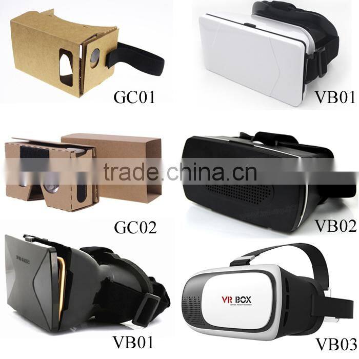 Newest google cardboard vr 3d glasses headstrap virtual reality 3D glasses Google cardboard version 2.0 with 4.8"5.0"6.0"inch