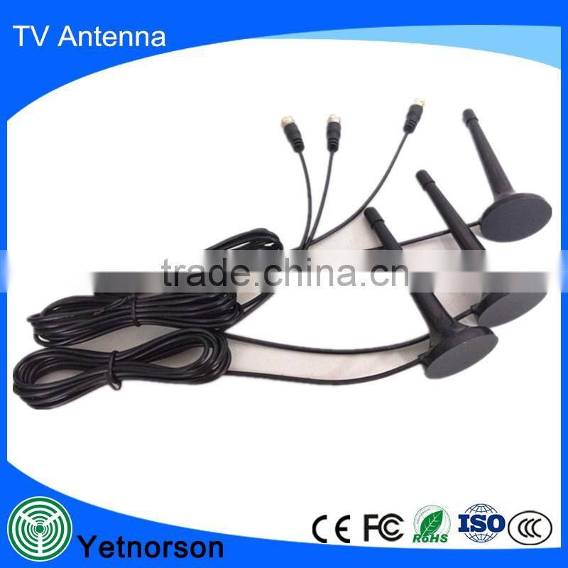 Supply Active Magnetic best DVB-T indoor outdoor car TV antenna with IEC/F Connector