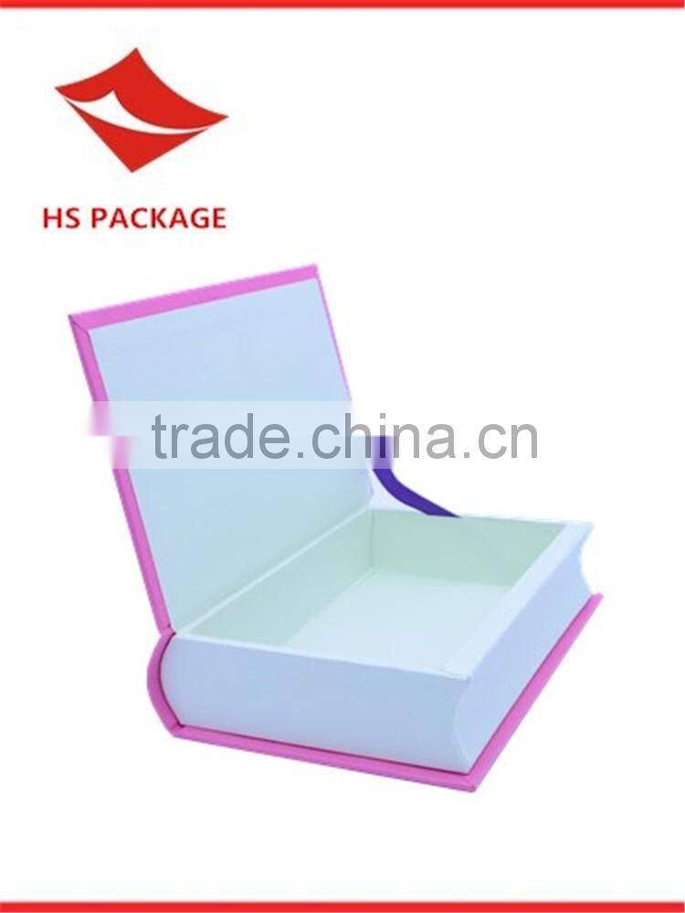luxuy paper nested book shape box with magnet closure