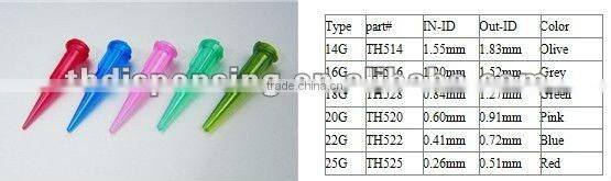 liquid dispensing nozzle/blunt end needle/needle dispenser