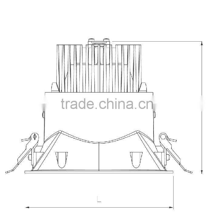 12w square led downlight cob led downlight
