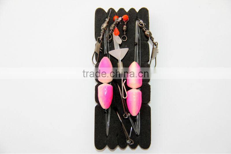 surfcasting rig pulley bullet float rig two trace long reach