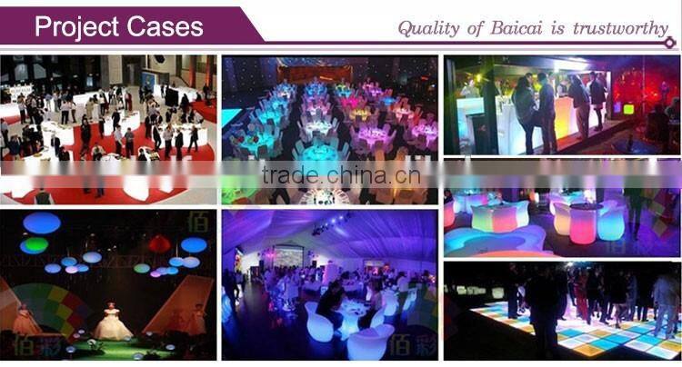 PE material illuminated led planters /light up flower pot/plastic led flower pot