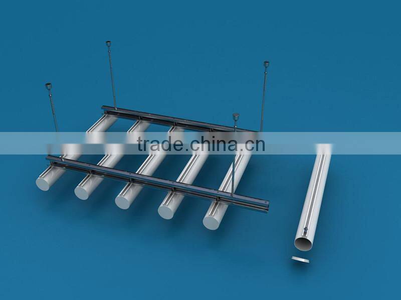 Interior decoration suspended aluminum round tube