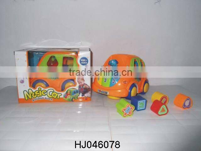B/O building bricks car with light music