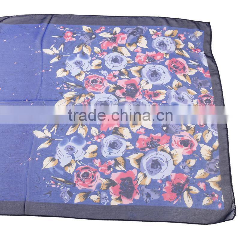 2015 Fashionable Small Flower Chiffon Scarf- In Stock