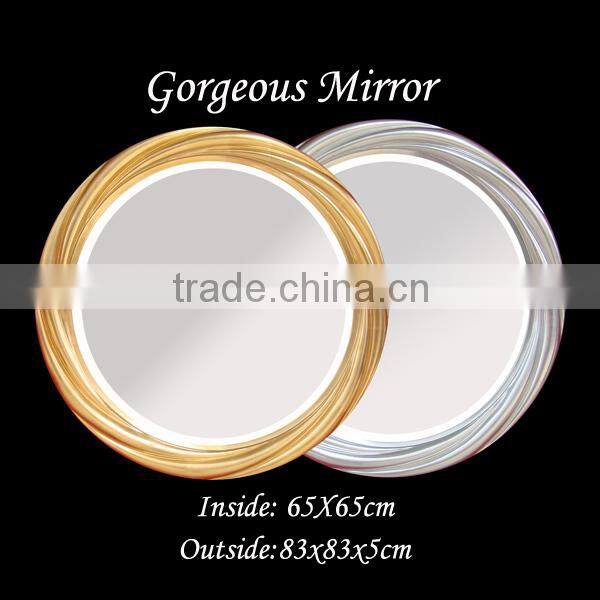 Empire style decorative mirror with urn and leaf motif luxury wall mirror