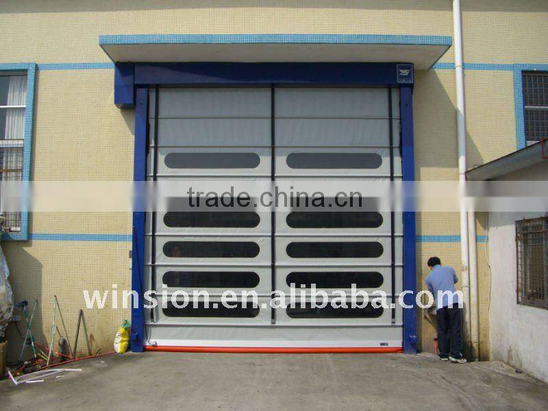 high speed stacking door/warehouse pvc door