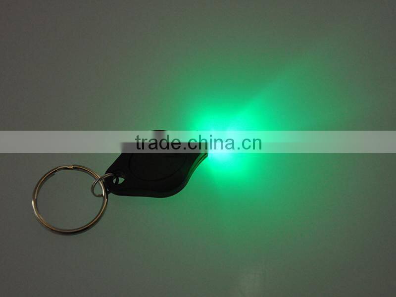 Plastic Multi-Color Light Promotional LED Keychain Light with CR2016 Battery