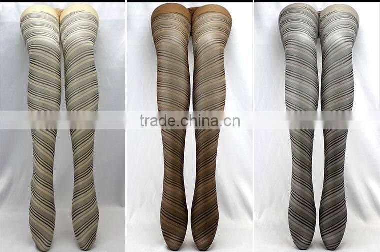 Children silk stocking seamless colored printed little girl tights