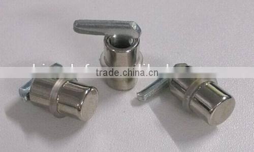Screw brackets for glass shelf support