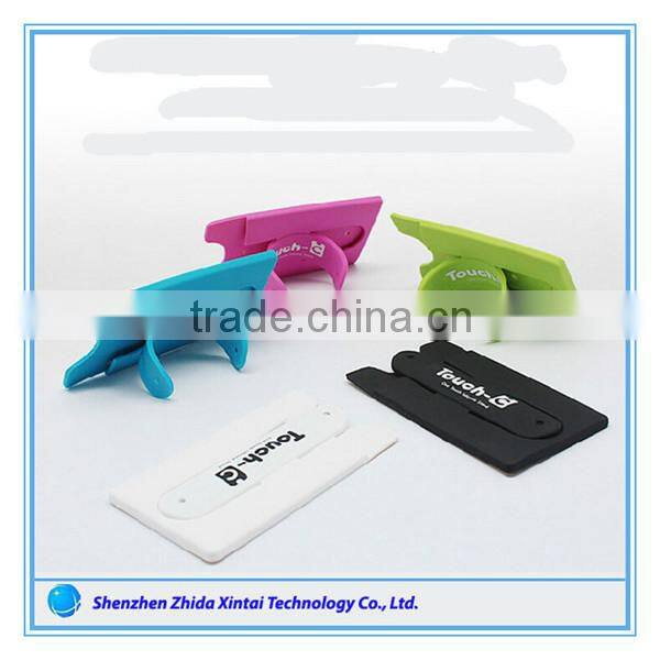 new products for 2015 silicone mirror cell phone credit card holder