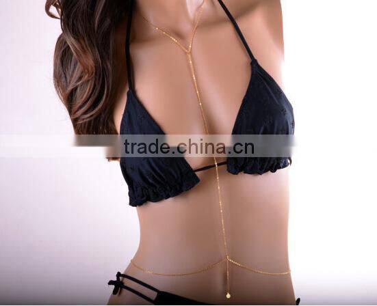 2015 new fashion wearable body chain jewelry