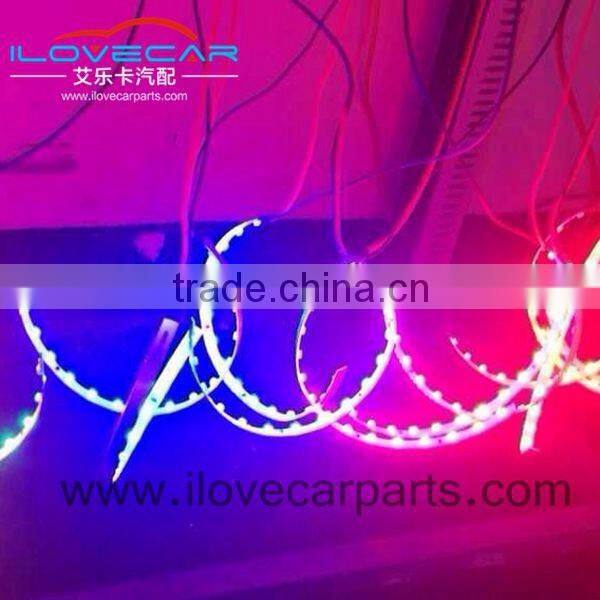 2016 New 360 degree LED Devil Eye Easy Install for 3.0 HID Projectors Lens Car Headlight 6 Colors