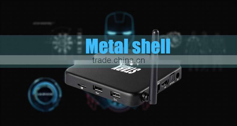Metal Housing Amlogic S905 Quad Core 2GB 32GB WIFI Amlogic S905 OS STARX Android TV Box