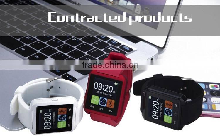 Healthy life 1.44 inch Anti-lost three color u8 smart watch andriod
