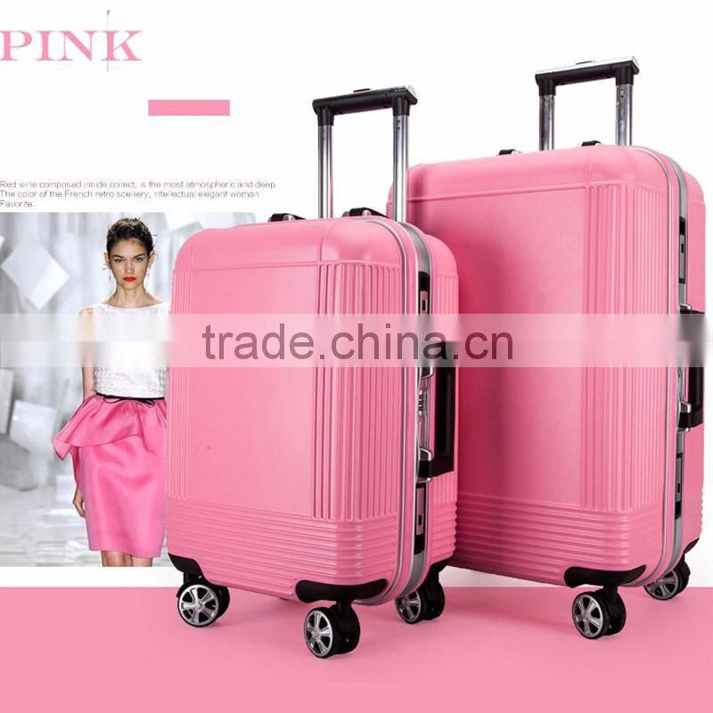 Matting PC Trolley Luggage Aluminum Frame Luggage
