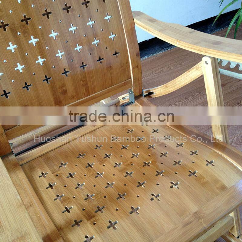 High quality foldable bamboo rocking chair