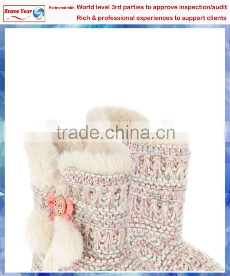 Neon textured kintted winter boot,boots for women,italian boots