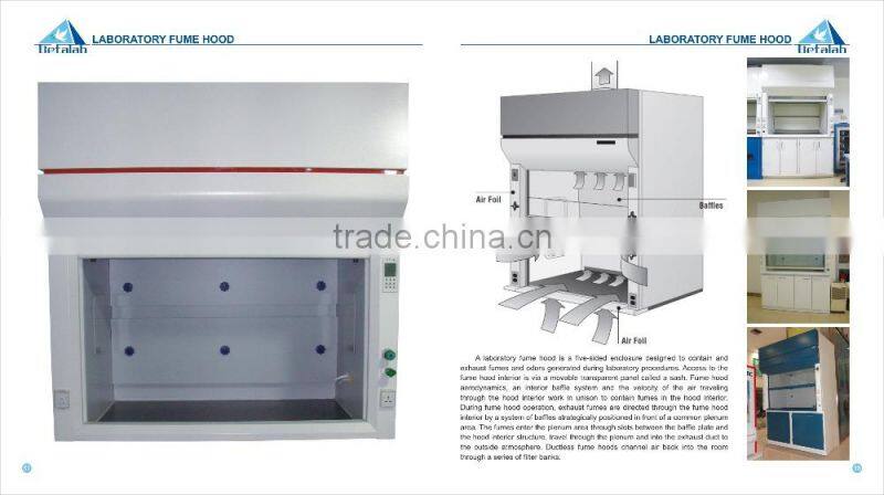 Commercial Ventilation System Exhaust Fume Hood Vertical Laminar Flow Cabinet