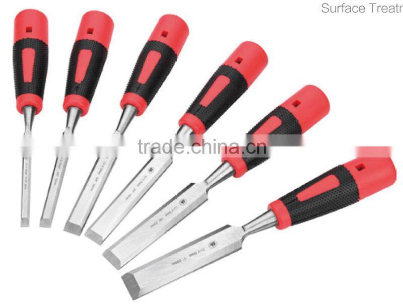 wood working chisel Wood Chisel two color plastic handle chisel HA212