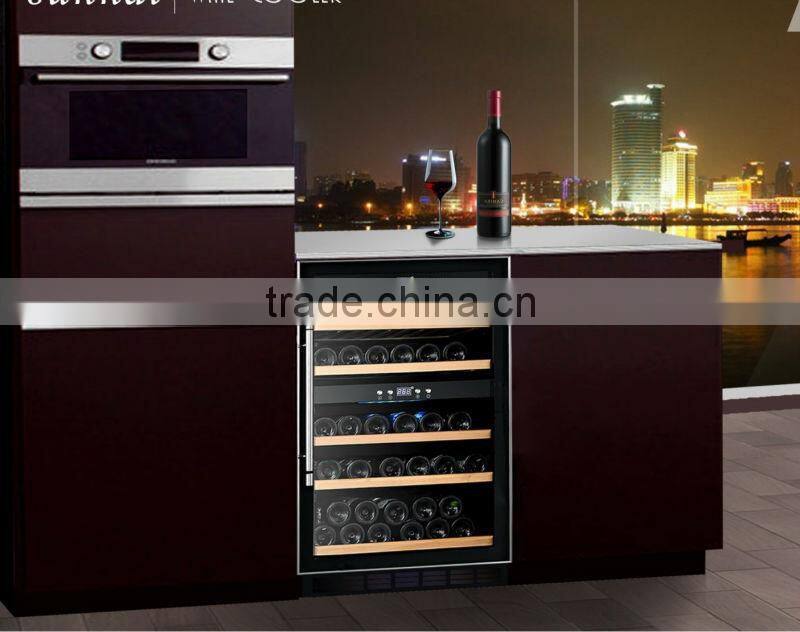 National Wooden Shelves Built-in Mini Wine Fridge