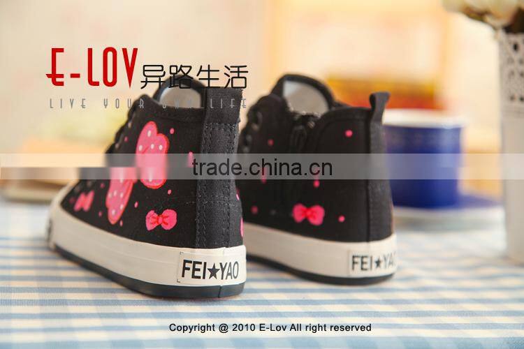 Hot sales high quality school canvas shoes