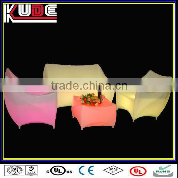 2013 Hot sale LED illuminated Furniture single one seat cushion Sofa