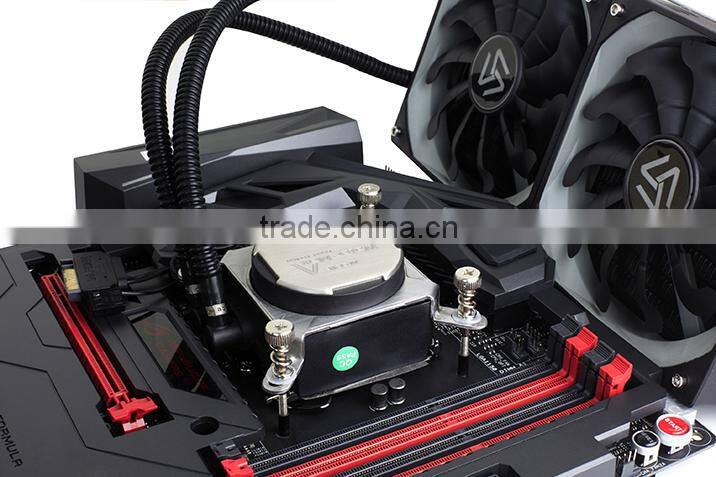 Alseye Liquid Cooler WaterMax120 for cpu i7 laptop cooling pads with 12025 pc case fan with PWM connector