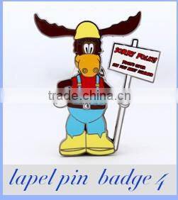 souvenir back stamp logo soft enamel lapel pin badge with epoxy