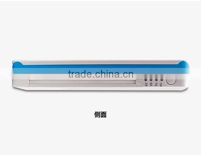 2016 New ultra-thin polymer battery 10000Mah powerbank with desk lamp and with cable and connector for iphone5S/6/6S