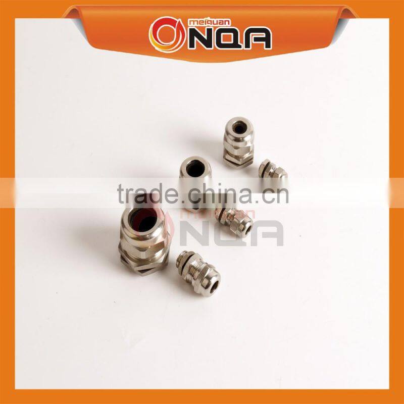 ONQA Waterproof Brass Plating Nickel Connector Metal Cable Gland PG36