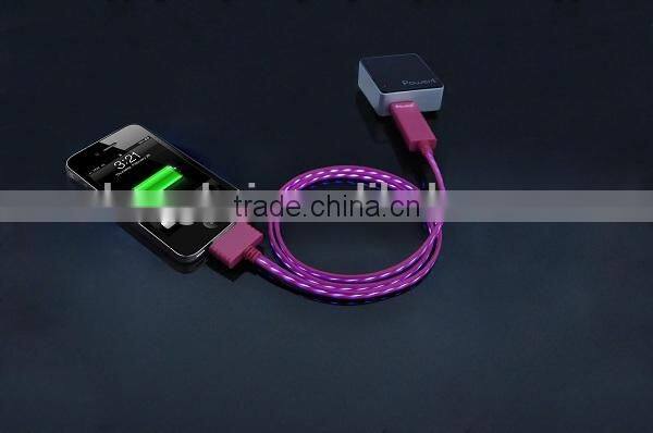 visible flowing cable